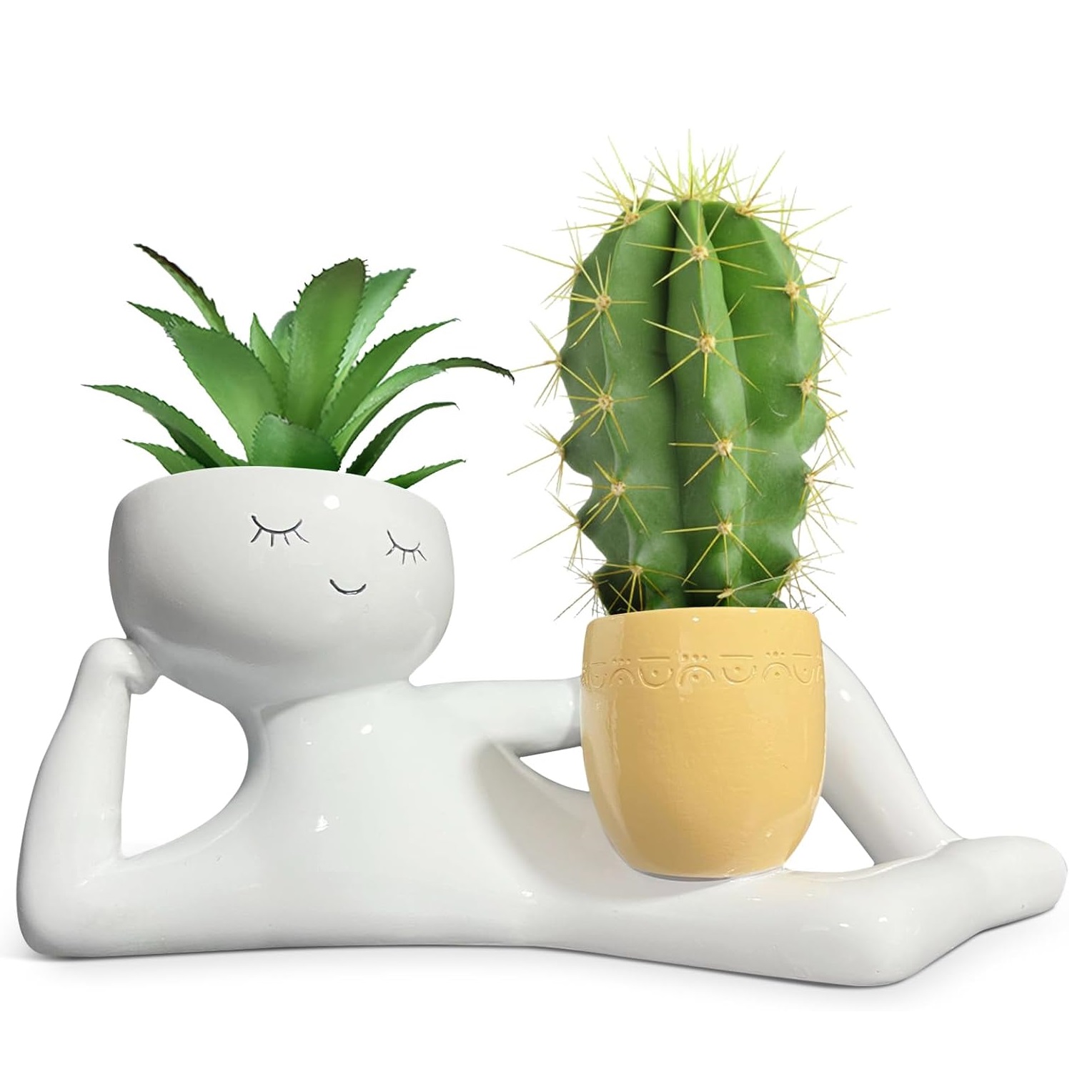 Cactus Mix Pot - Lazy Little Guy Planter Unique Holding