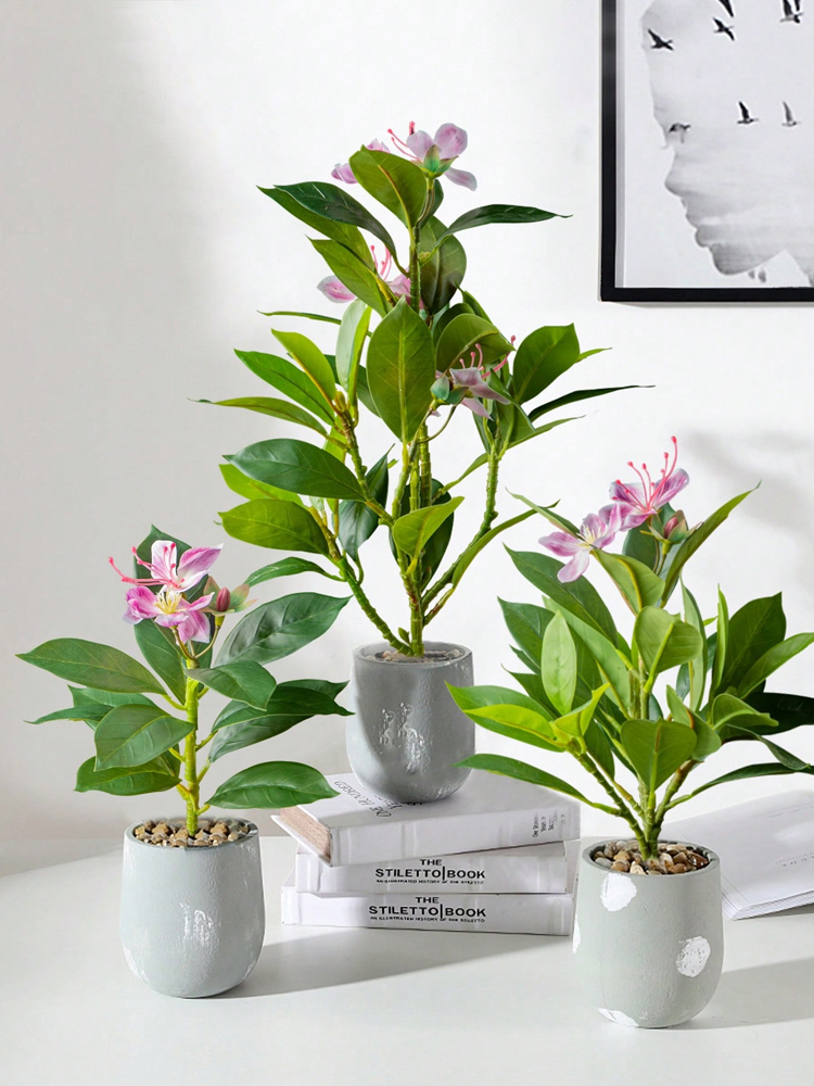Rubber Plant Ficus - 21-40cm Artificial Azaleas Plants Fake Rubber