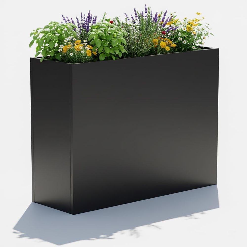 Plants X - Large Outdoor Metal Planter, 38L x