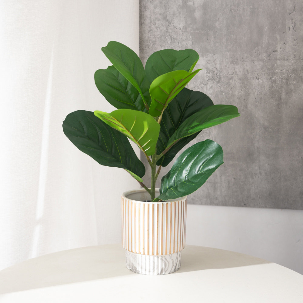 38cm 9 Forks Artificial Ficus  - đánh giá và giá Rubber Plant Ficus