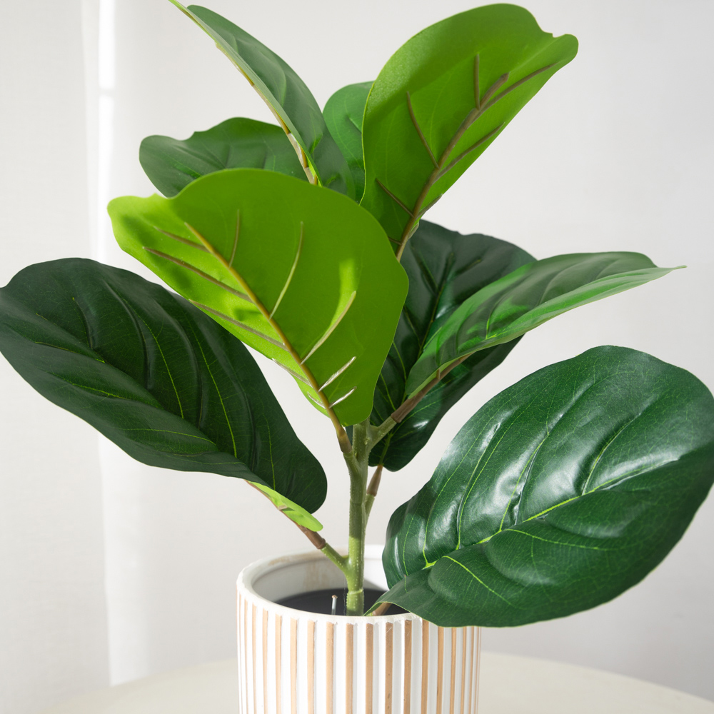 38cm 9 Forks Artificial Ficus  - đánh giá và giá Rubber Plant Ficus
