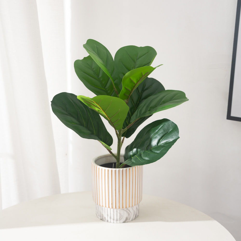 38cm 9 Forks Artificial Ficus  - đánh giá và giá Rubber Plant Ficus