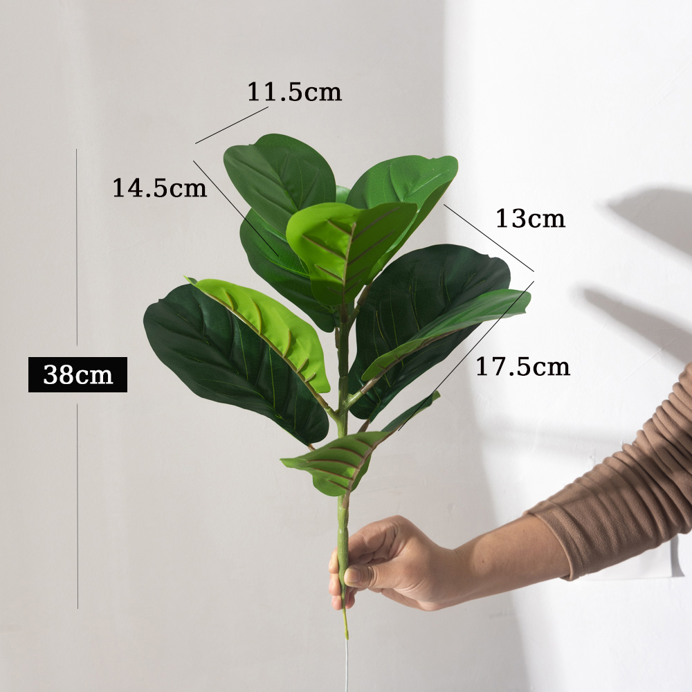 38cm 9 Forks Artificial Ficus  - đánh giá và giá Rubber Plant Ficus