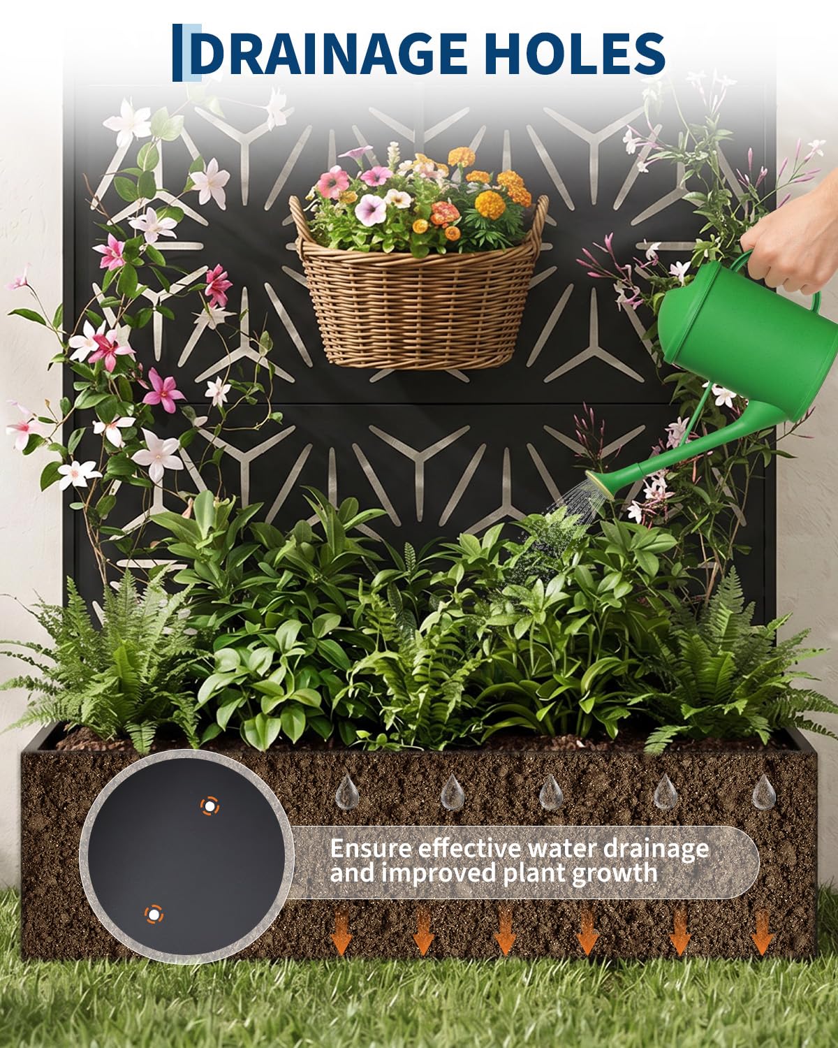 All-Weather Metal Planter Box  - đánh giá và giá Plants X