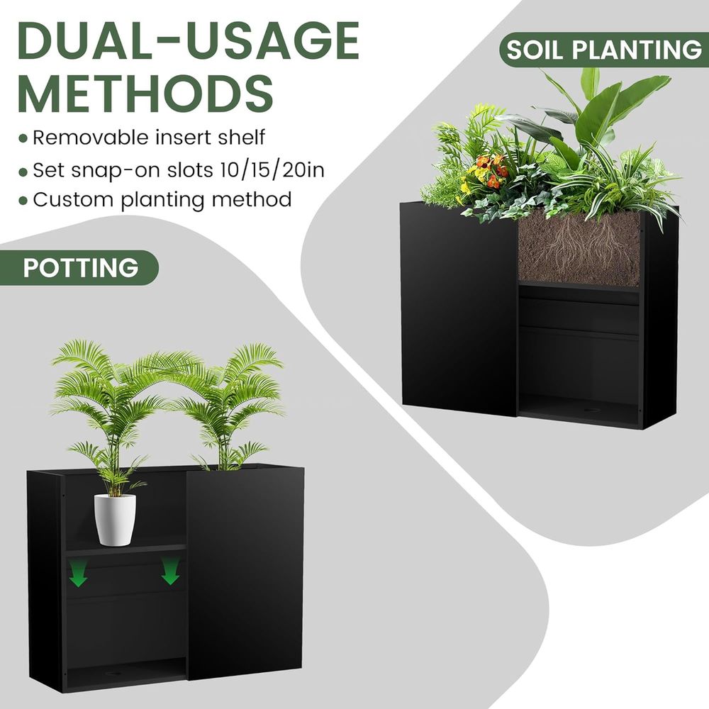 Large Outdoor Metal Planter, 3 - đánh giá và giá Plants X