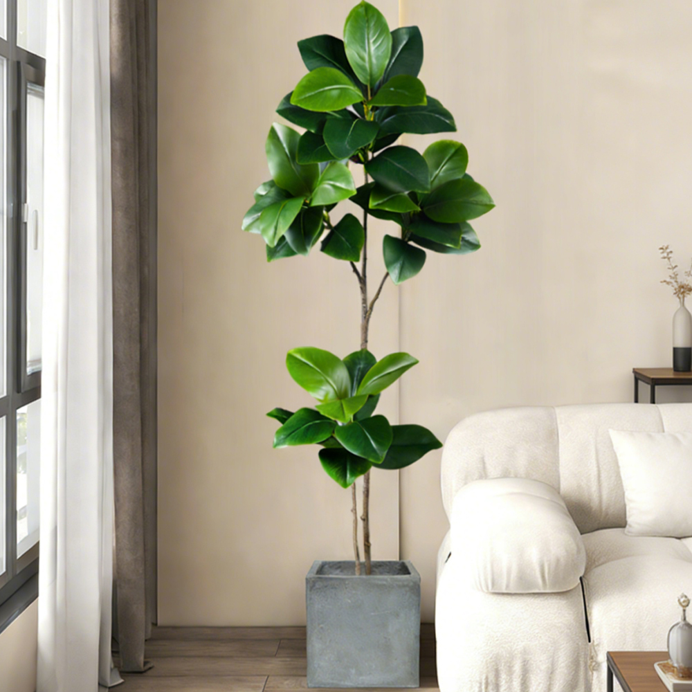 74-140cm Artificial Rubber Tre - đánh giá và giá Rubber Plant Ficus