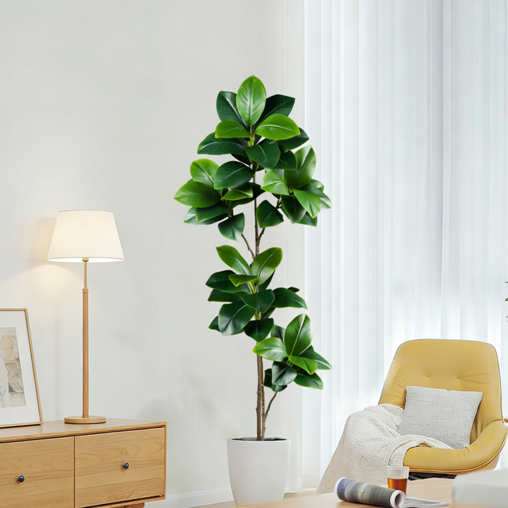 74-140cm Artificial Rubber Tre - đánh giá và giá Rubber Plant Ficus