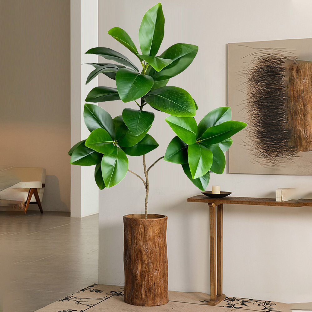 74-140cm Artificial Rubber Tre - đánh giá và giá Rubber Plant Ficus