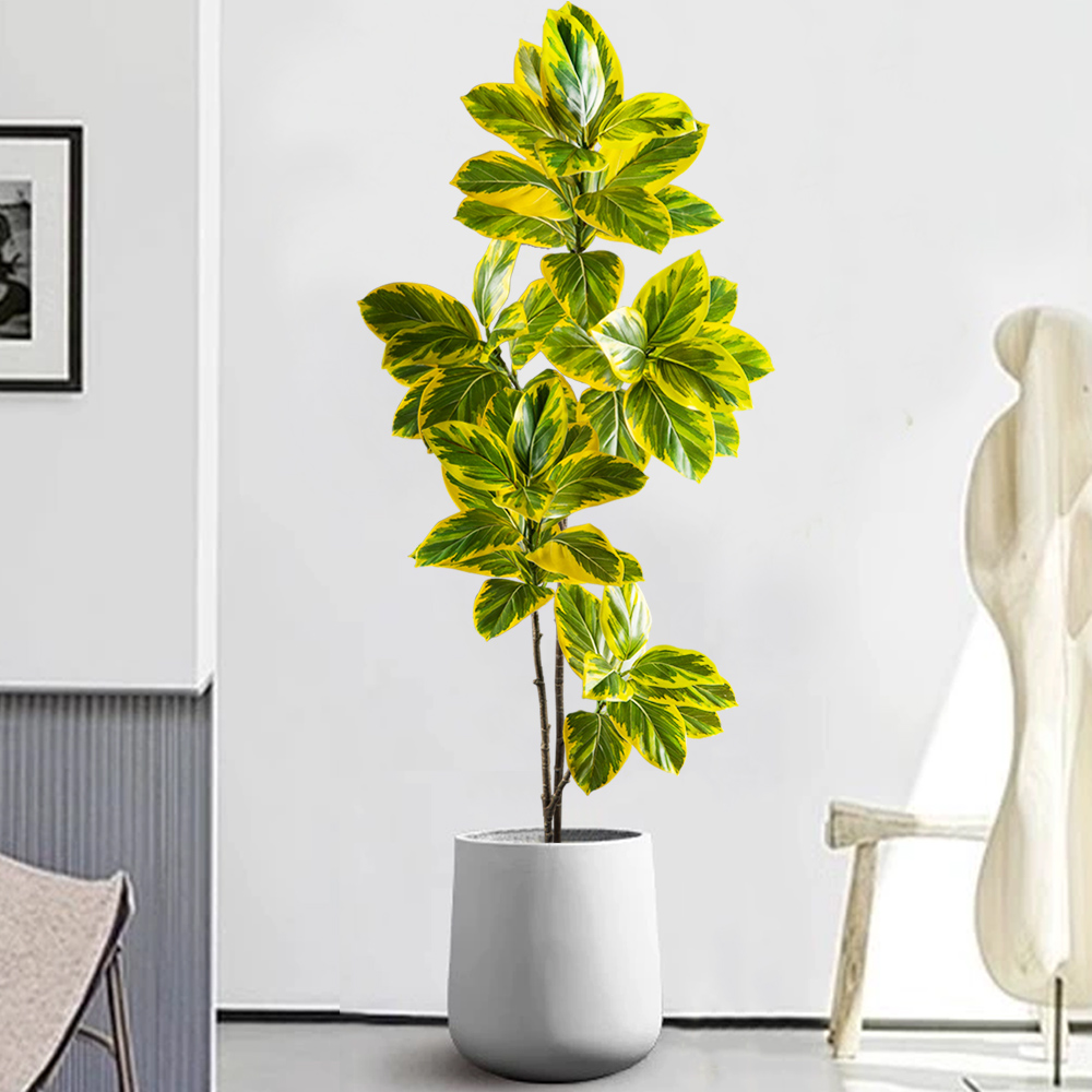 70-130cm Artificial Banyan Tre - đánh giá và giá Rubber Plant Ficus
