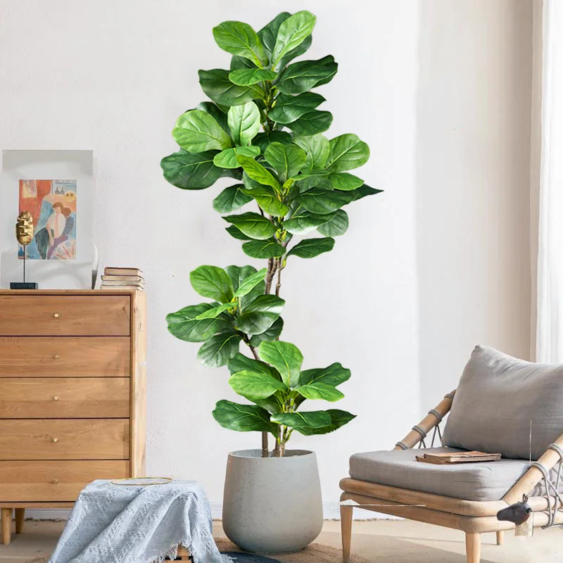 2-4.9FT Large Artificial Ficus - đánh giá và giá Rubber Plant Ficus