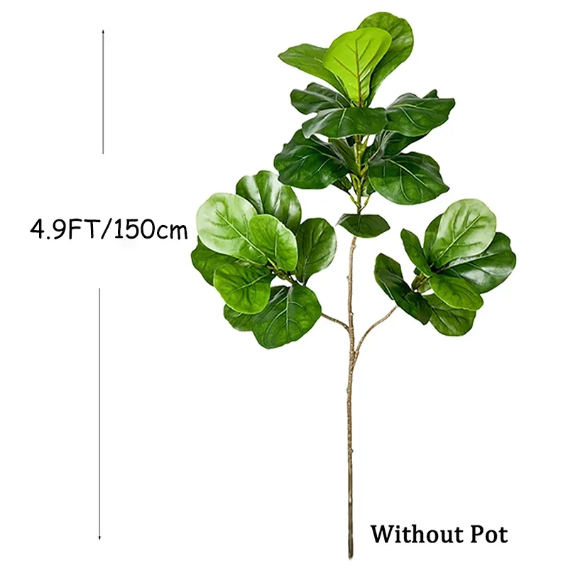 2-4.9FT Large Artificial Ficus - đánh giá và giá Rubber Plant Ficus