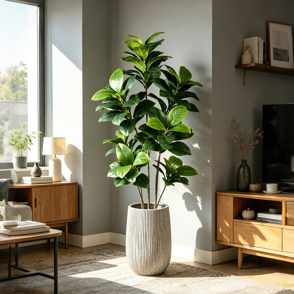 74-140cm Large Artificial Bany - đánh giá và giá Rubber Plant Ficus