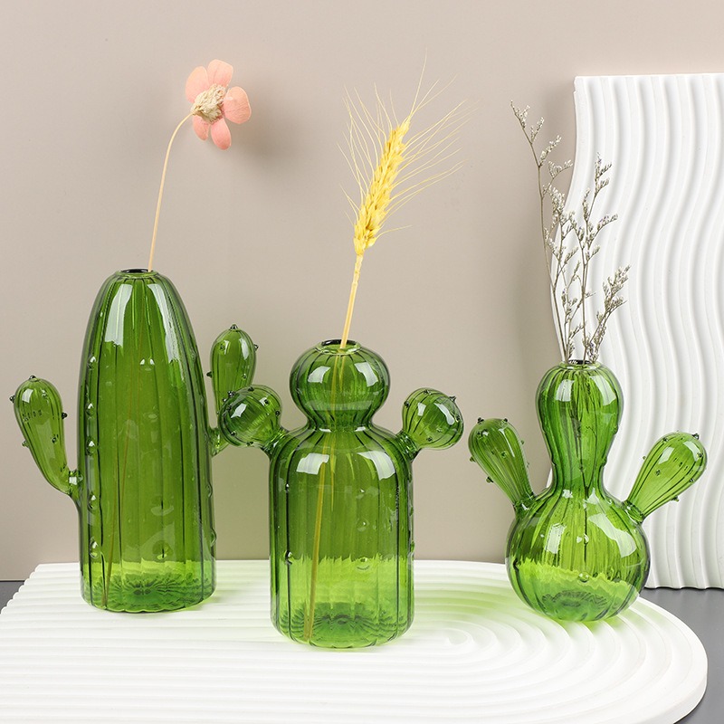 Colourful Glass Vase, Desktop  - đánh giá và giá Cactus Mix Pot